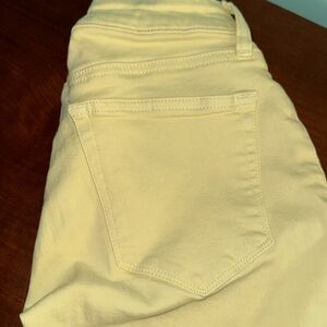 Lucky Brand Lolita pastel yellow cropped jean